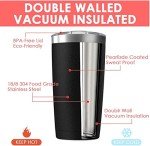8-Pack 20 oz Insulated Tumblers with Straws