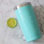 8-Pack 20 oz Insulated Tumblers with Straws