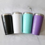 8-Pack 20 oz Insulated Tumblers with Straws