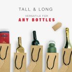 Kraft Wine Gift Bags for Tumblers - 24 Pack