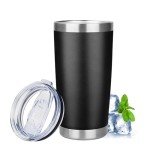 20oz Insulated Stainless Steel Travel Tumbler - Black