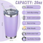 YEBTS 20 oz Insulated Stainless Steel Tumbler