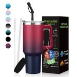 40 oz Insulated Tumbler with Lid and Straw