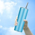 6 Pack Stainless Steel Skinny Tumblers - 20 OZ