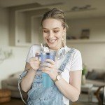 40 oz Insulated Tumbler with Handle & Straw