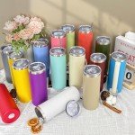 16 Pack Insulated Stainless Steel Tumblers - 20oz