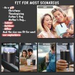 Black 20 oz Insulated Travel Tumblers - 6 Pack