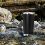 Black 20 oz Insulated Travel Tumblers - 6 Pack