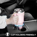40 oz Insulated Tumbler with Handle & Straw