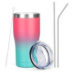 20oz Insulated Coffee Tumbler with Lid & Straw