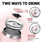 40 oz Insulated Tumbler with Handle & Straw