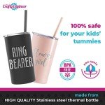 Charming Flower Girl Tumbler with Straw - Seafoam