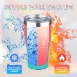 20oz Insulated Coffee Tumbler with Lid & Straw