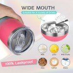 20oz Insulated Coffee Tumbler with Lid & Straw