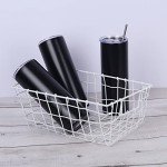 20 Oz Stainless Steel Skinny Tumbler Set - 8 Pack