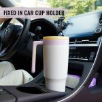 40 oz Insulated Tumbler with Handle & Straw