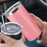 16 Pack 20oz Insulated Stainless Steel Tumblers