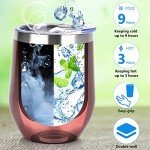 Gold 12 oz Wine Tumbler Set for All Occasions