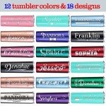 Custom Engraved 20 oz Skinny Tumblers with Lids