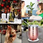 Gold 12 oz Wine Tumbler Set for All Occasions