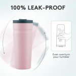 COKTIK 24oz Insulated Tumbler with Lids - Blush