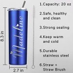 Custom Engraved 20 oz Skinny Tumblers with Lids
