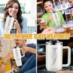 Personalized 40oz Monogrammed Tumbler for Women