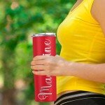 Custom Engraved 20 oz Skinny Tumblers with Lids