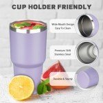 30 oz Insulated Stainless Steel Tumbler – Light Purple