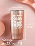 Rose Gold Insulated Wine Tumbler for Sisters