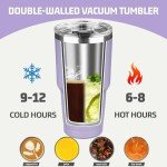 30 oz Insulated Stainless Steel Tumbler – Light Purple