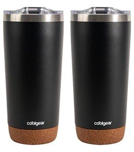 Cool Gear Cork Bottom Coffee Mug Tumbler - 2 Pack
