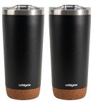 Cool Gear Cork Bottom Coffee Mug Tumbler - 2 Pack