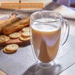 Double Wall Glass Coffee Mugs Set of 2