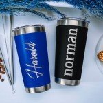 Custom Stainless Steel 20 oz Tumbler - 13 Designs