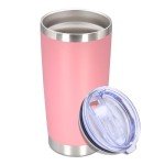 20 oz Insulated Stainless Steel Travel Tumbler - Pink