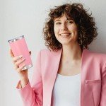 20 oz Insulated Stainless Steel Travel Tumbler - Pink