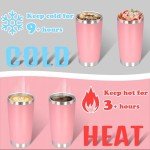 20 oz Insulated Stainless Steel Travel Tumbler - Pink