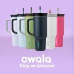 Owala 40 oz Insulated Travel Tumbler, Gray