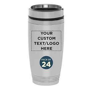 Custom Stainless Steel Tumblers - 16 oz, Set of 24