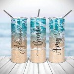 Personalized Beach Tumbler | 20oz Stainless Steel