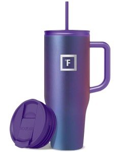 IRON °FLASK Insulated Travel Mug with Straw - 40 Oz