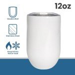 Custom Photo Wine Tumbler - Perfect Gift 12oz