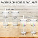 Personalized 20 oz Double Wall Acrylic Tumblers - Set of 10