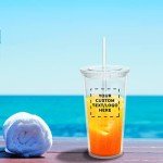 Personalized 20 oz Double Wall Acrylic Tumblers - Set of 10