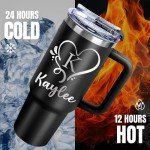 Custom 40 Oz Tumbler with Handle and Straw