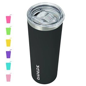 Black Stainless Steel 20 oz Slim Tumbler Cup