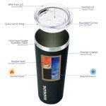 Black Stainless Steel 20 oz Slim Tumbler Cup