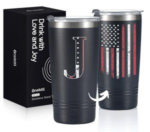 Custom American Flag Tumblers for Men - 20oz