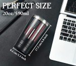 Custom American Flag Tumblers for Men - 20oz
